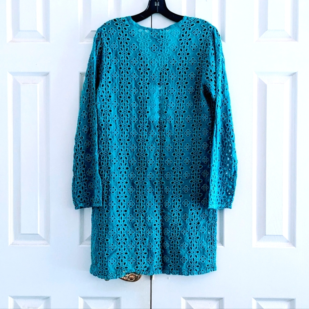 JOHNNY WAS Eyelet Embroidered Button Duster - Picture 3 of 5